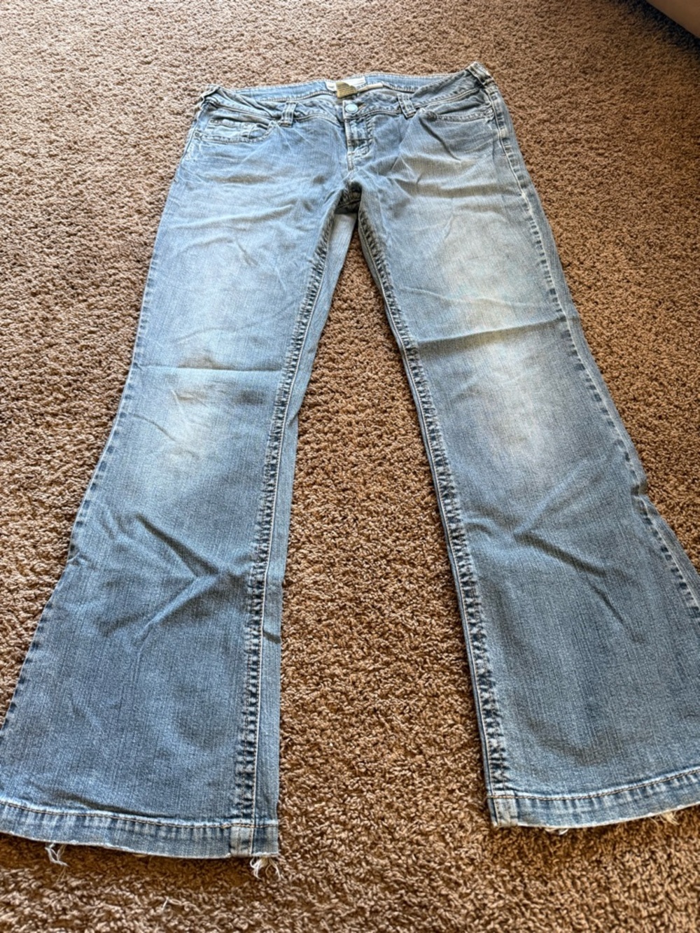 Maurices Light Blue Flare Jeans